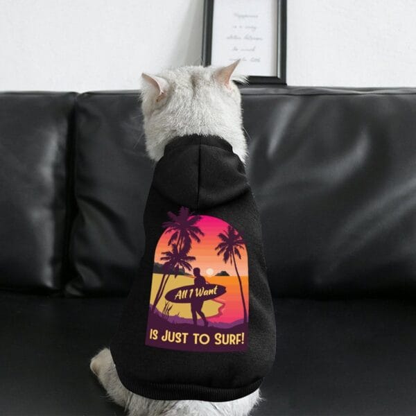 Pet Suit with Hat All I Want Is Just to Surf