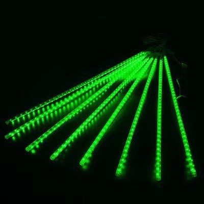 Meteor Shower Atmosphere Light Dripping Icicle Lights LED Solar Outdoor Christmas and New Year Decoration Courtyard Street Light Colorful Strip