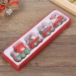 Christmas wooden train decorations