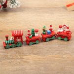 Christmas wooden train decorations