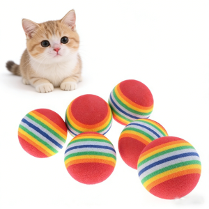 Cat toy EVA rainbow ball